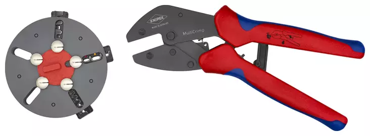 PURISTUSPIHDIT MULTICRIMP, KASETTI 3 KPL LEUAT - Liitinpihdit ja liittimet - 7858 - 1