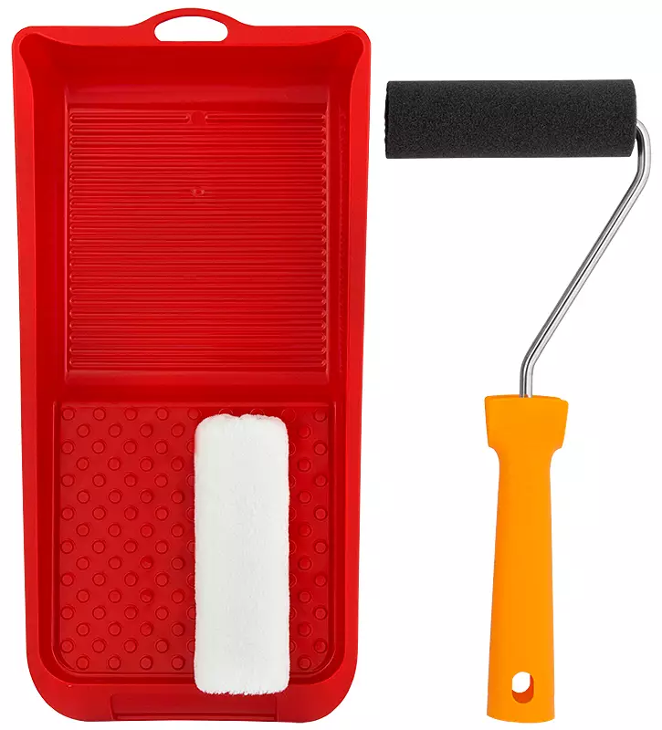 TELASETTI 100MM HUOPA/VAAHTOMUOVI - Telarullat, varret ja setit - 5698 - 1