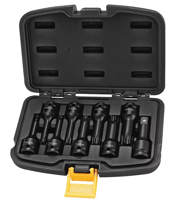 TORX-VOIMAHYLSYSARJA 9-OS. - Kuusiokolo- ja torx voimahylsysarjat - 7498 - 1