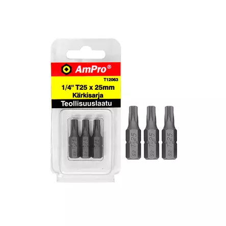 TORX-RUUVAUSKÄRJET 3-OS 1/4" AmPro - Ruuvauskärjet ja -sarjat - 4469 - 1