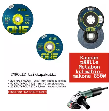 TYROLIT laikkapaketti+ Metabo - Katkaisulaikat metallille - 34359 - 1