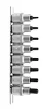 TORX-KÄRKIHYLSYSARJA 1/2" 8-OS. - Hylsysarjat 1/2" vääntiöllä - 18589 - 1