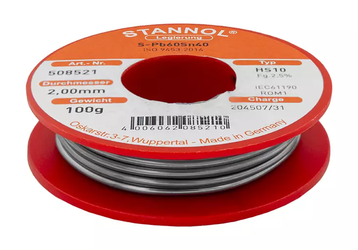 JUOTOSTINA 2,0 MM/100G HS10 - vain ammattikäyttöön - Ammattitinat, lyijylliset - 12229 - 1