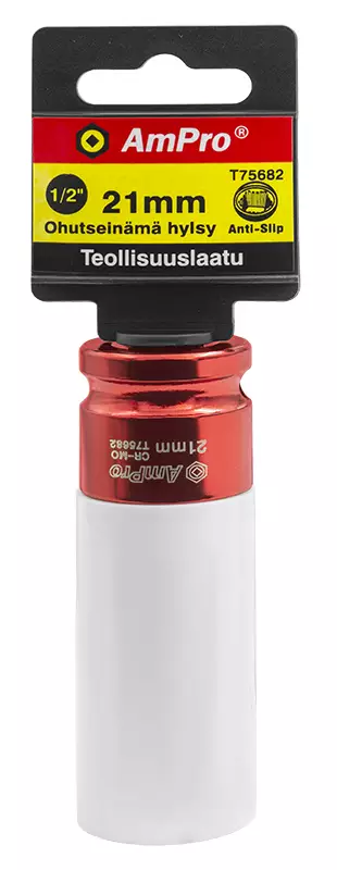 OHUTSEINÄMÄHYLSY 1/2" 21 MM BOLT-FIT - Voimahylsy 1/2" pitkä - 14569 - 1