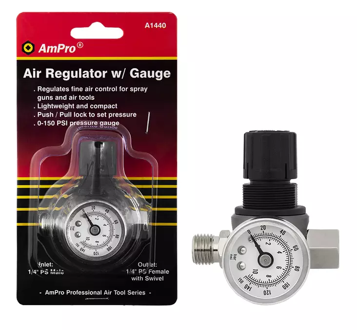 PAINEENSÄÄDIN MITTARILLA -PAINEILMA - Ilmansäätimet ja -suodattimet - 629 - 1