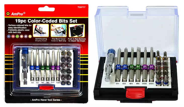 PITKÄ KÄRKISARJA 1/4" 19-OS. VÄRIKOODILLA - Outlet - 1999 - 1