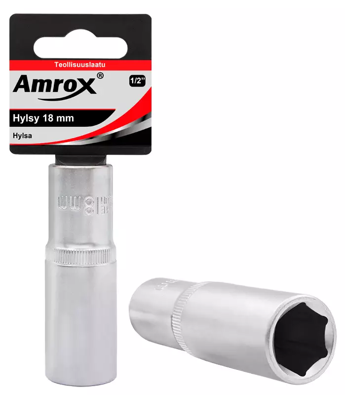 PITKÄT HYLSYT 1/2" 6PT Amrox - Hylsyt 1/2" - 15909 - 1