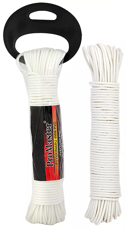 PYYKKINARU 4MMX30M PVC VALKOINEN - Köydet - 5579 - 1