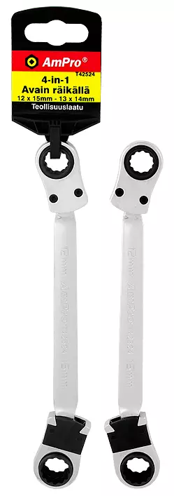 RÄIKKÄLENKKI 12X13-14X15 - Räikkälenkkiavaimet - 4869 - 1