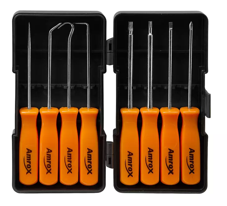 RUUVIMEISSELI JA TIIVISTEKOUKKUSARJA 8-OS. - Ruuvitaltat PH - 18629 - 1