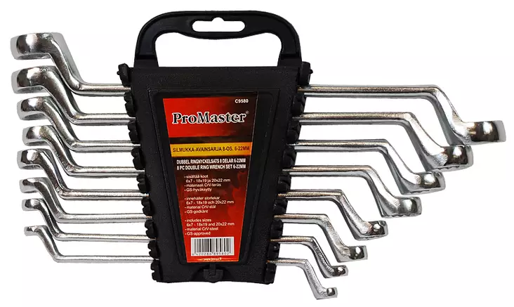 SILMUKKA-AVAINSARJA 8-OS. 6-22MM - Kiinto- ja räikkälenkkisarjat - 2509 - 1