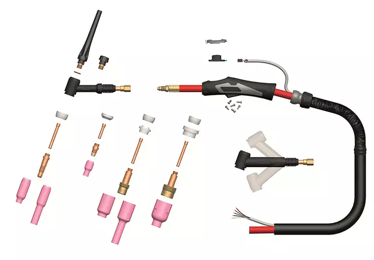 TIG POLTIN WP17-FX-4 M - Tig-Polttimet ja kulutusosat - 16939 - 1
