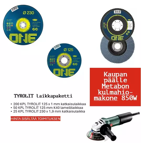 TYROLIT laikkapaketti+ Metabo - Katkaisulaikat metallille - 34359 - 1