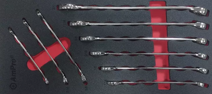 VA-PITKÄ KIINTOLENKKIAVAINSARJA 9-OS.SAE - Työkalumoduulit - 4919 - 1